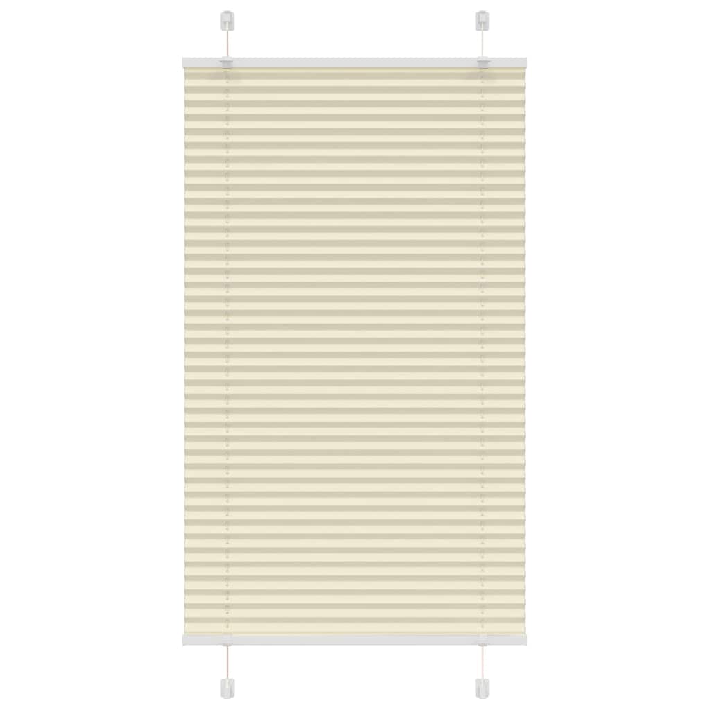 plisségardin krem 75x100 cm Stoff Bredde 74,4 cm Polyester