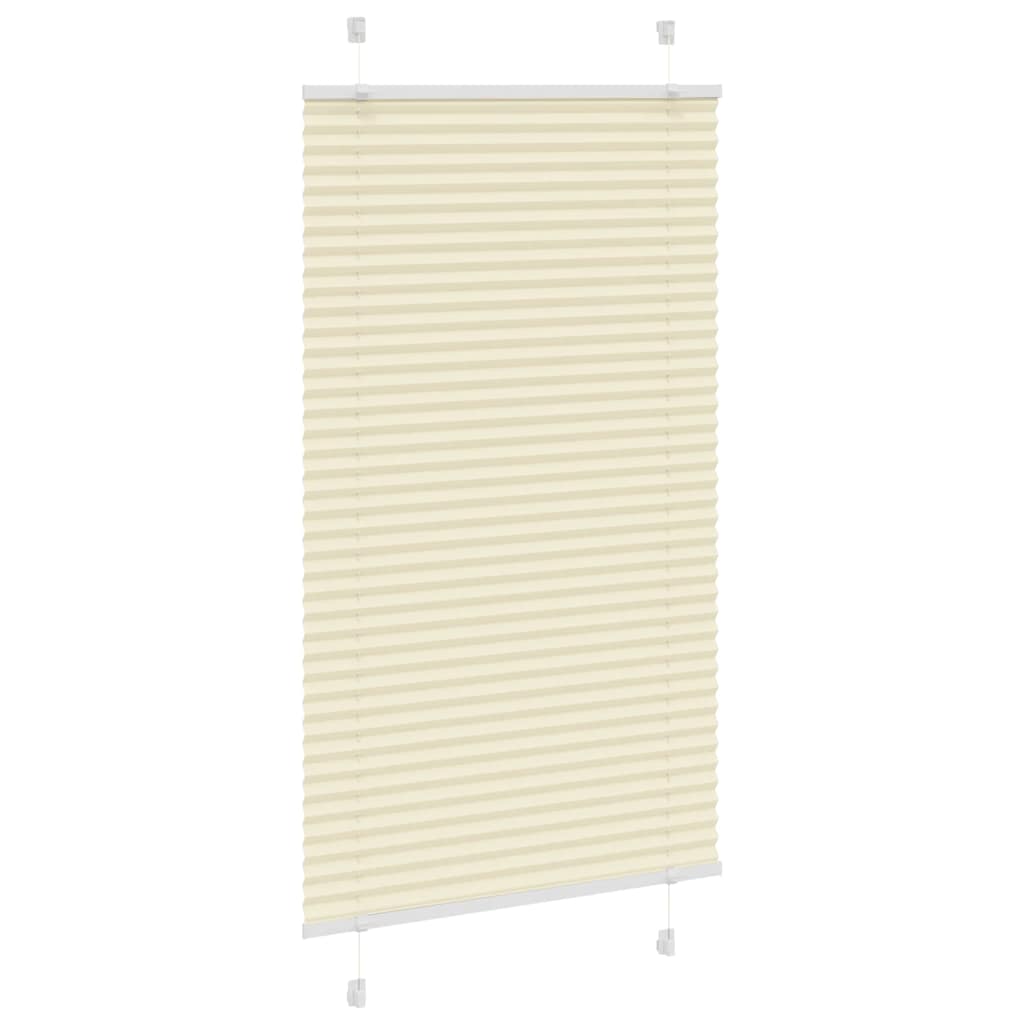 plisségardin krem 75x100 cm Stoff Bredde 74,4 cm Polyester
