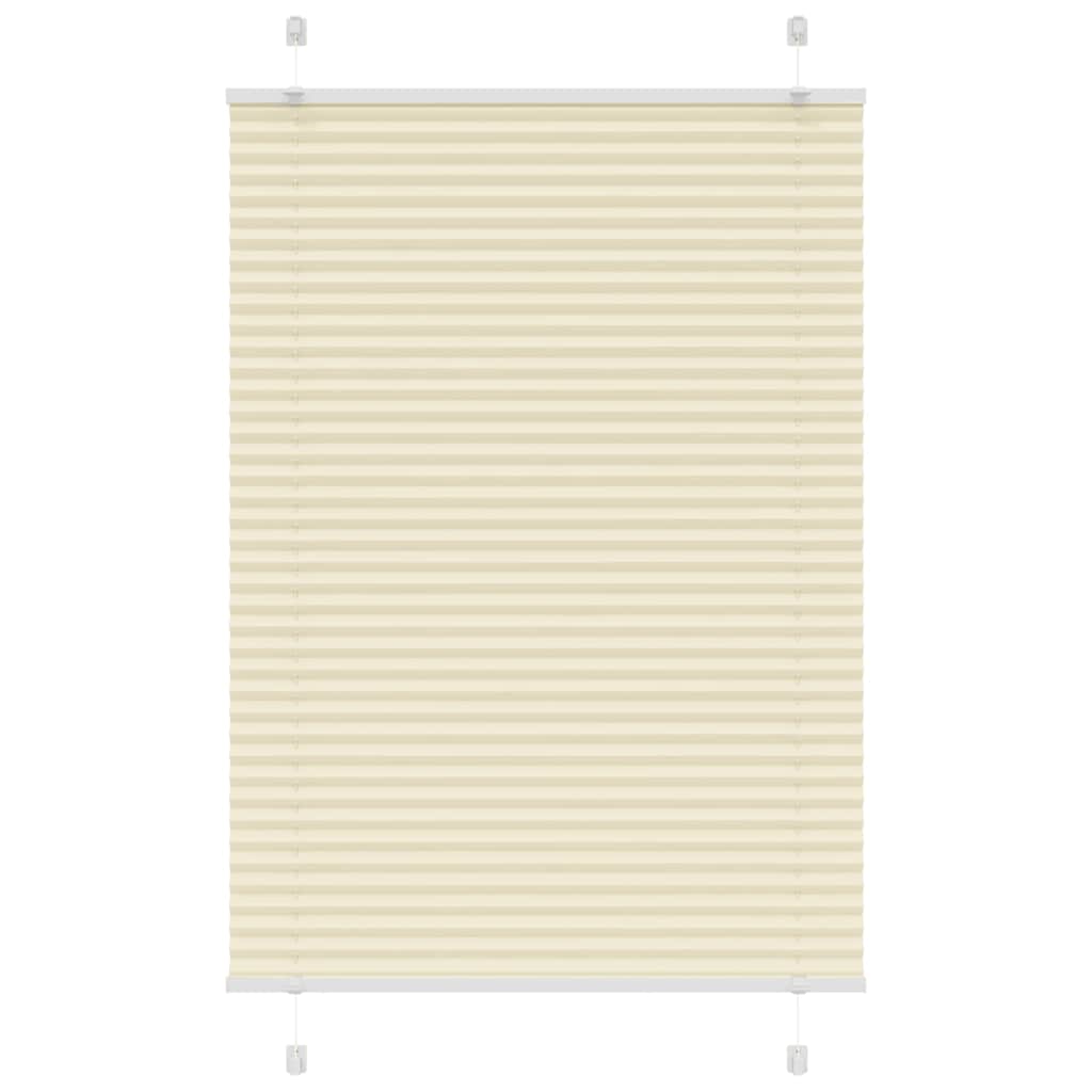 plisségardin krem 85x100 cm Stoff Bredde 84,4 cm Polyester