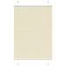plisségardin krem 95x100 cm Stoff Bredde 94,4 cm Polyester