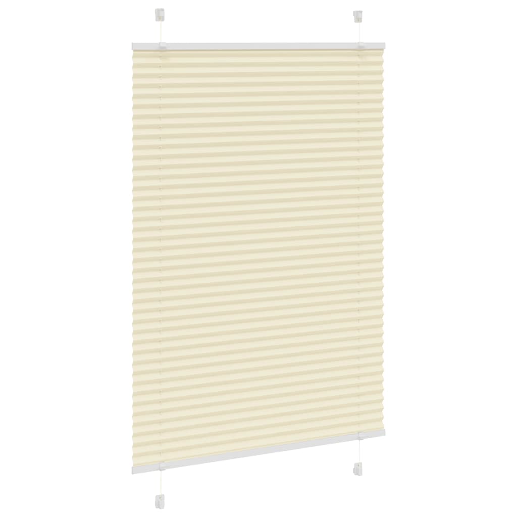 plisségardin krem 95x100 cm Stoff Bredde 94,4 cm Polyester