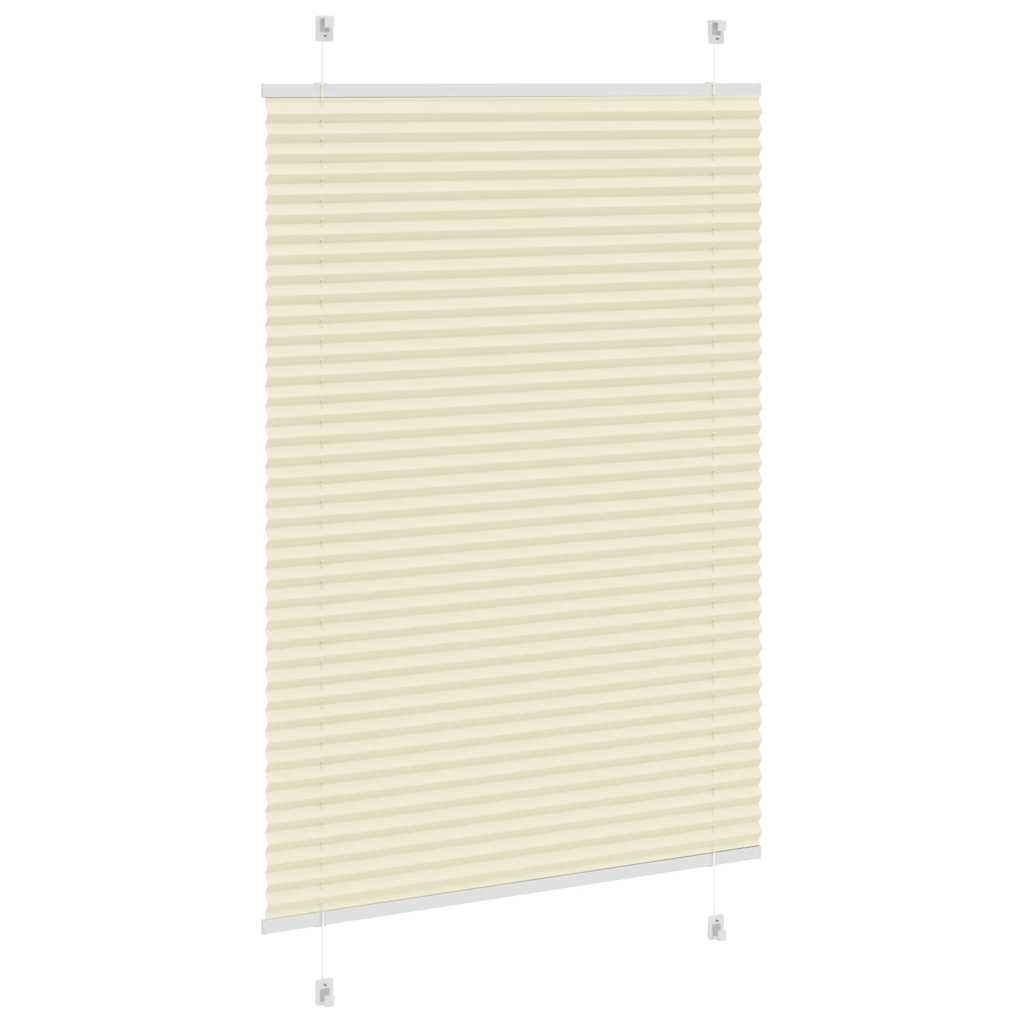 plisségardin krem 100x100 cm Stoff Bredde 99,4 cm Polyester