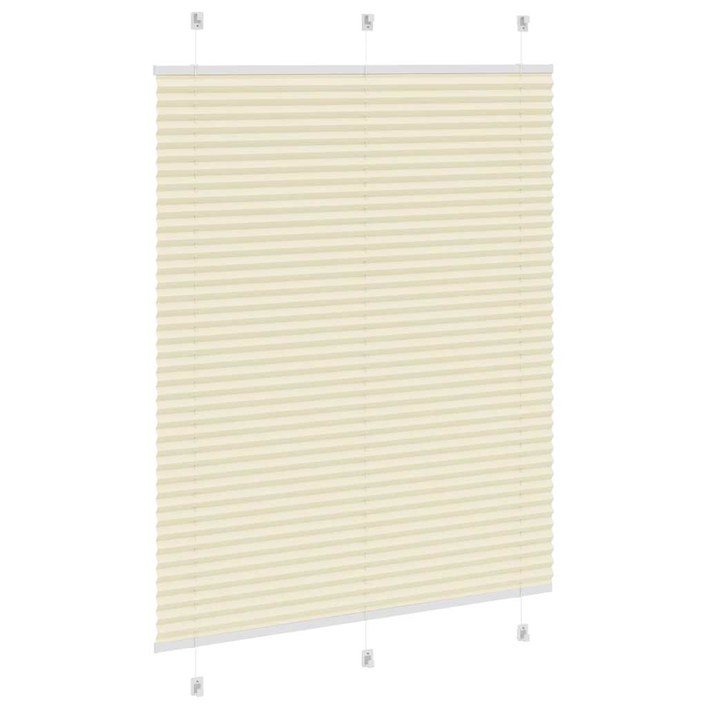 plisségardin krem 105x100 cm Stoff Bredde 104,4 cm Polyester
