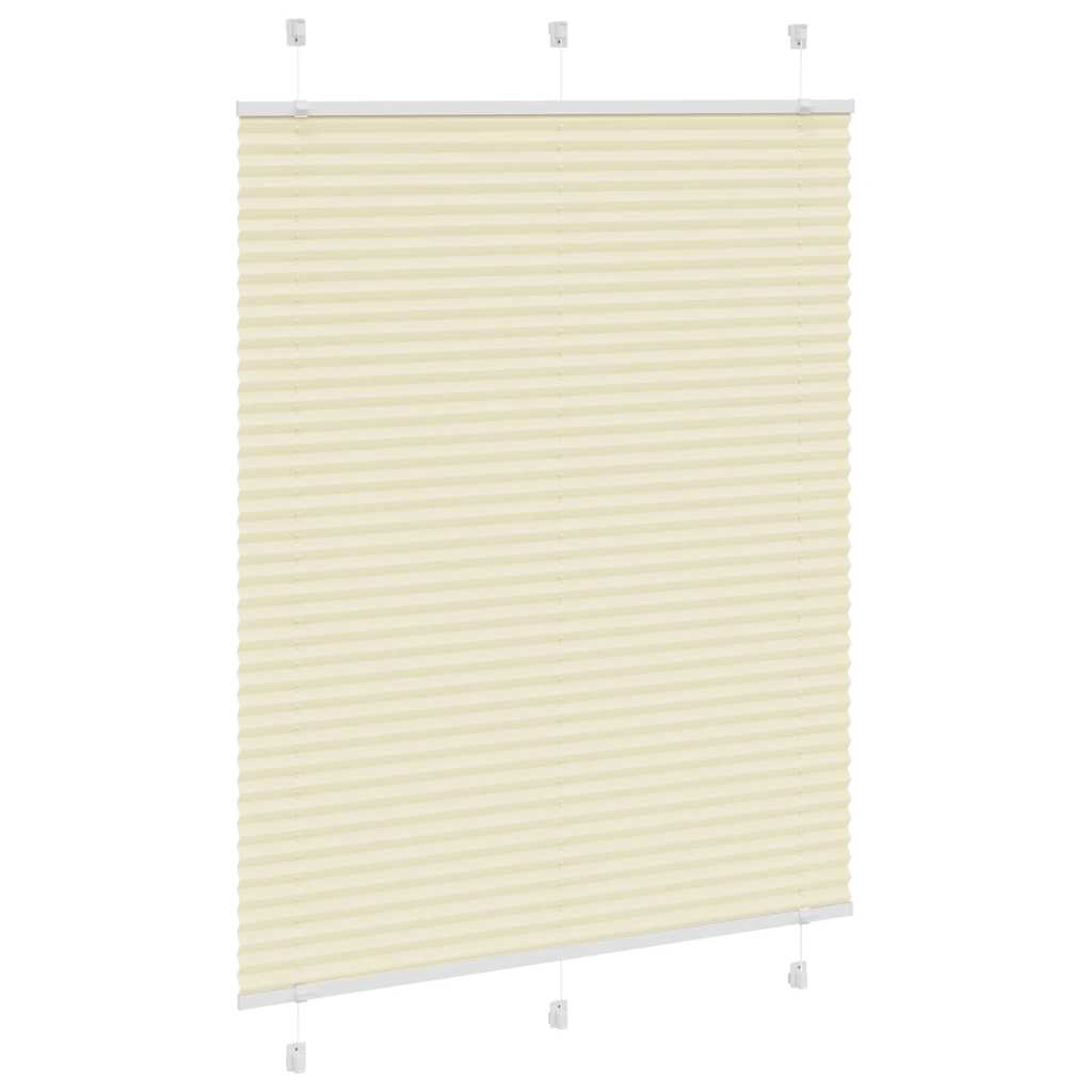 plisségardin krem 110x100 cm Stoff Bredde 109,4 cm Polyester