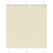 Plisségardin krem 120x100 cm Stoffbredde 119,4 cm Polyester