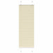 plisségardin krem 40x150 cm Stoff Bredde 39,4 cm Polyester