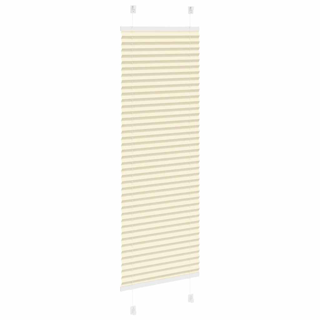 plisségardin krem 40x150 cm Stoff Bredde 39,4 cm Polyester