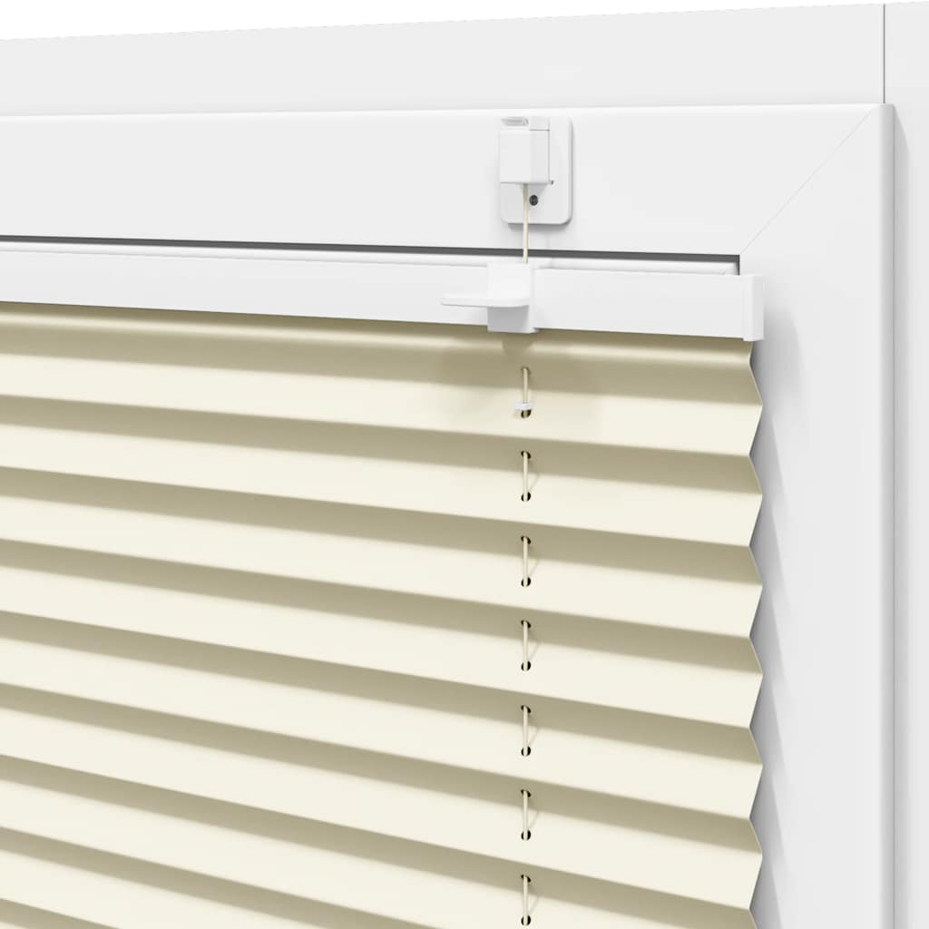 plisségardin krem 40x150 cm Stoff Bredde 39,4 cm Polyester