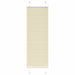 plisségardin krem 45x150 cm Stoff Bredde 44,4 cm Polyester vidaXL