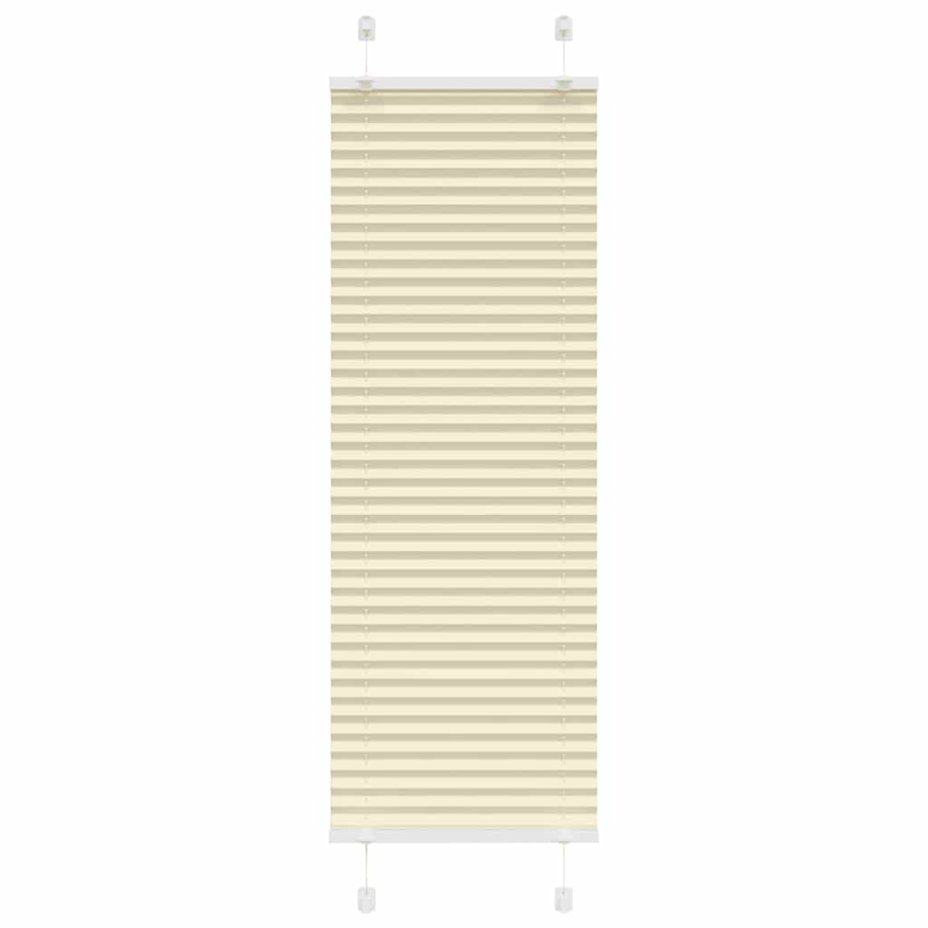 plisségardin krem 45x150 cm Stoff Bredde 44,4 cm Polyester vidaXL