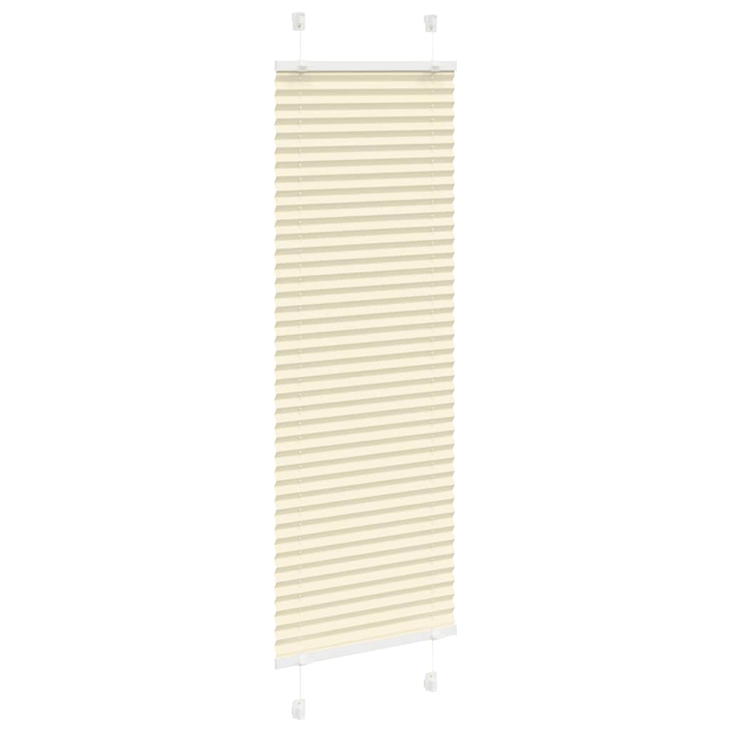 plisségardin krem 45x150 cm Stoff Bredde 44,4 cm Polyester vidaXL