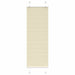 plisségardin krem 50x150 cm Stoff Bredde 49,4 cm Polyester