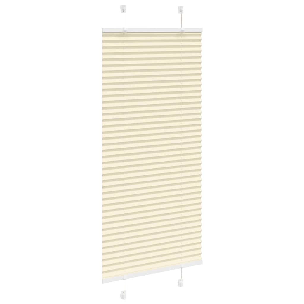 plisségardin krem 55x150 cm Stoff Bredde 54,4 cm Polyester