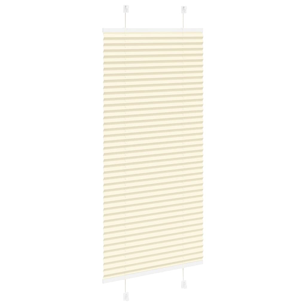 plisségardin krem 60x150 cm Stoff Bredde 59,4 cm Polyester