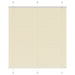 Plisségardin krem 115x150 cm Stoffbredde 114,4 cm Polyester