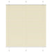 Plisségardin krem 120x150 cm Stoffbredde 119,4 cm Polyester vidaXL