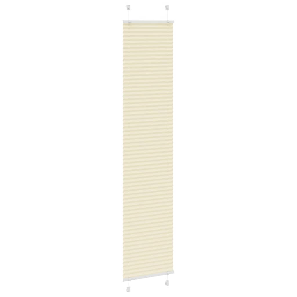 plisségardin krem 40x200 cm Stoff Bredde 39,4 cm Polyester