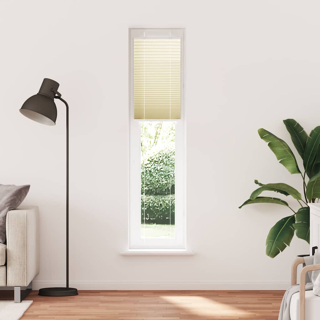 plisségardin krem 45x200 cm Stoff Bredde 44,4 cm Polyester