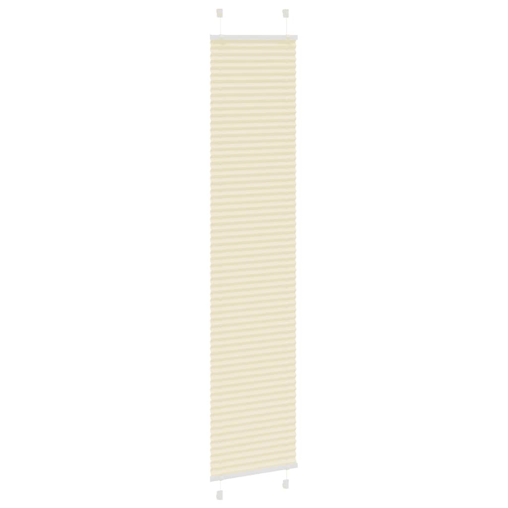 plisségardin krem 45x200 cm Stoff Bredde 44,4 cm Polyester