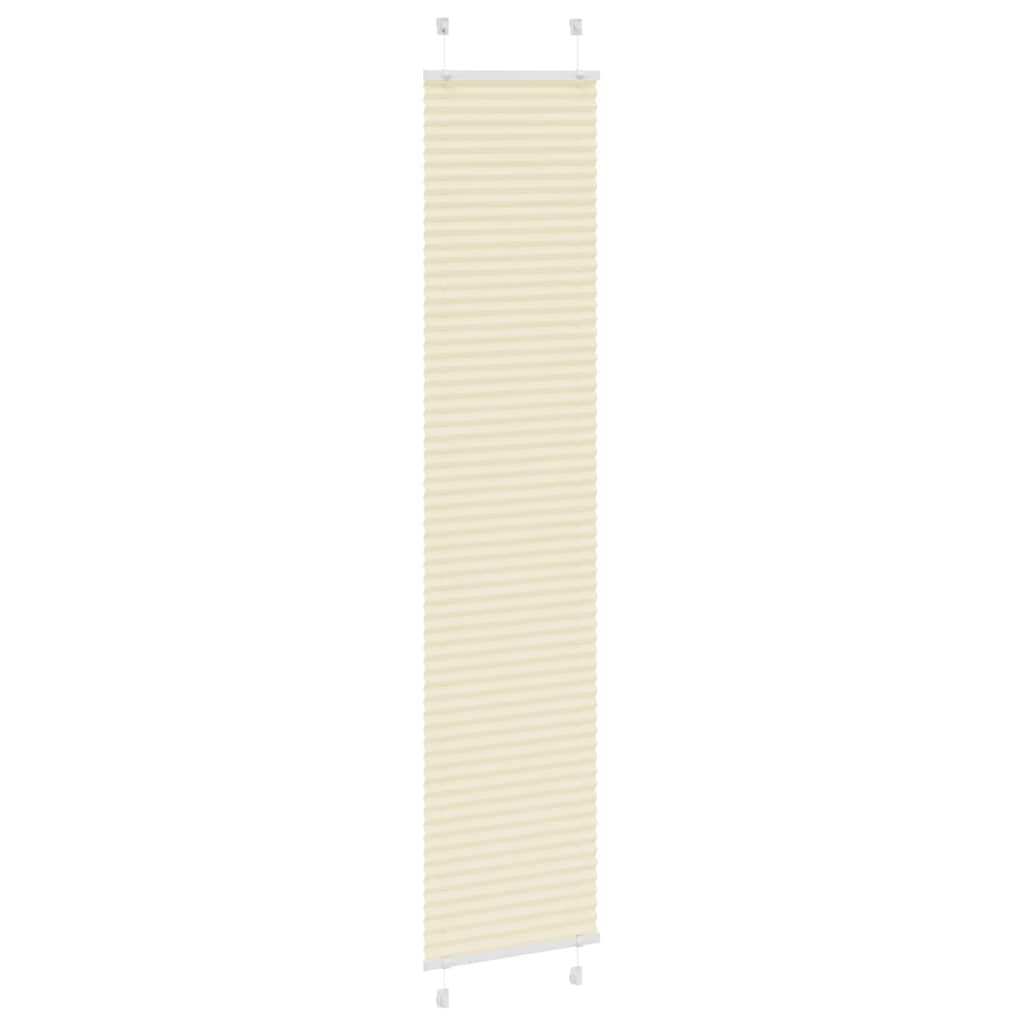 plisségardin krem 50x200 cm Stoff Bredde 49,4 cm Polyester