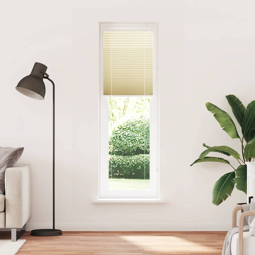 plisségardin krem 55x200 cm Stoff Bredde 54,4 cm Polyester