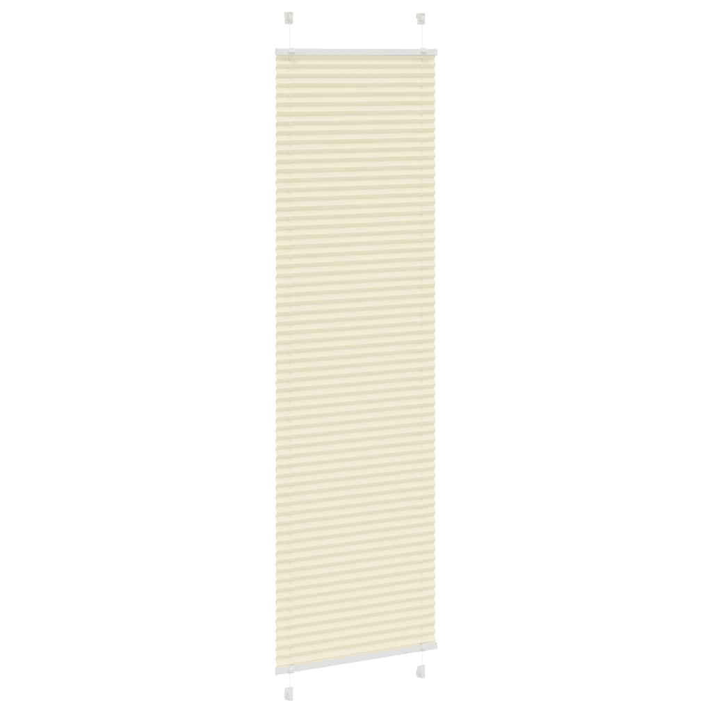 plisségardin krem 55x200 cm Stoff Bredde 54,4 cm Polyester