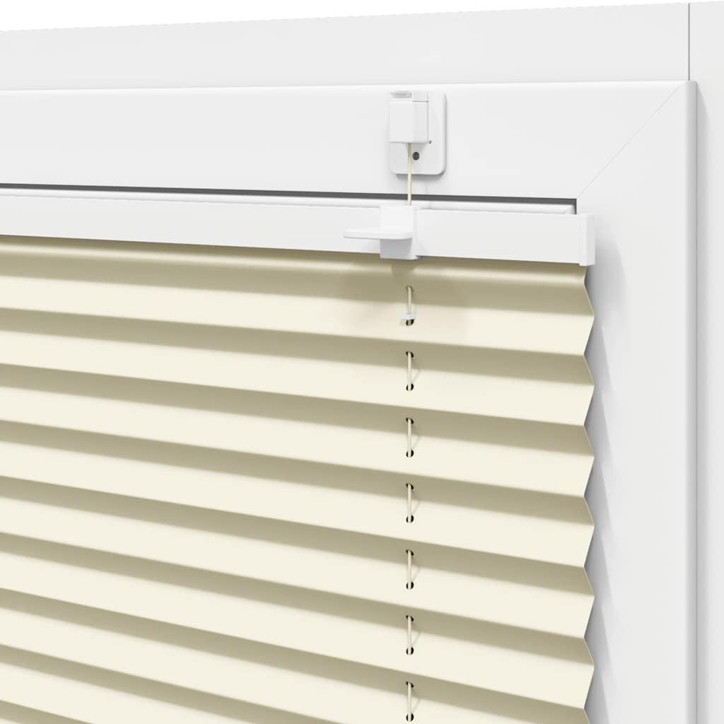 plisségardin krem 55x200 cm Stoff Bredde 54,4 cm Polyester