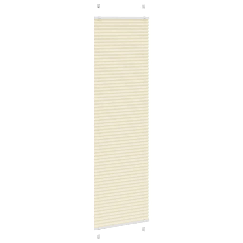plisségardin krem 60x200 cm Stoff Bredde 59,4 cm Polyester
