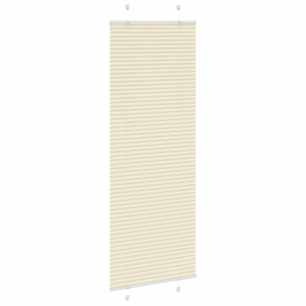 plisségardin krem 75x200 cm Stoff Bredde 74,4 cm Polyester