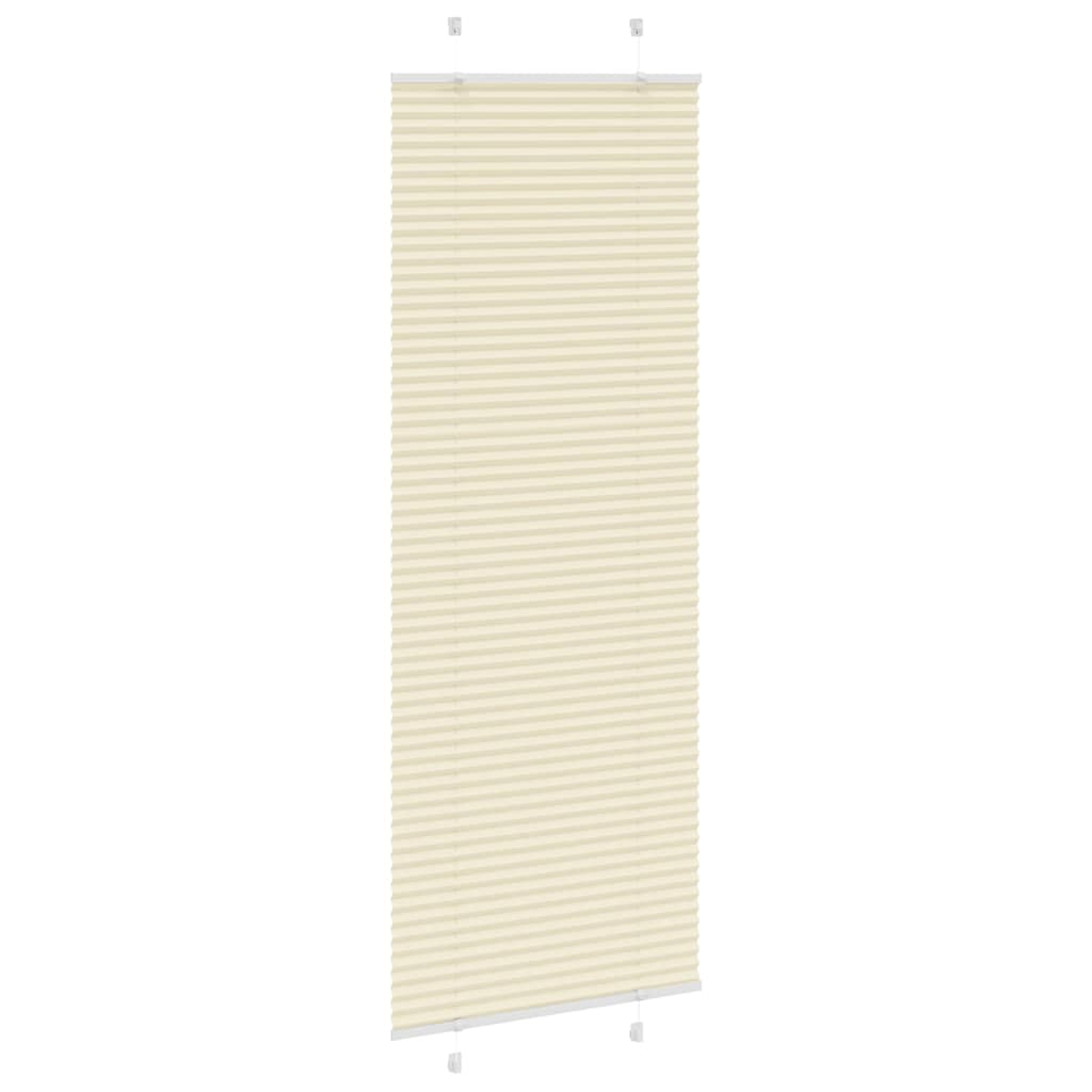 plisségardin krem 80x200 cm Stoff Bredde 79,4 cm Polyester