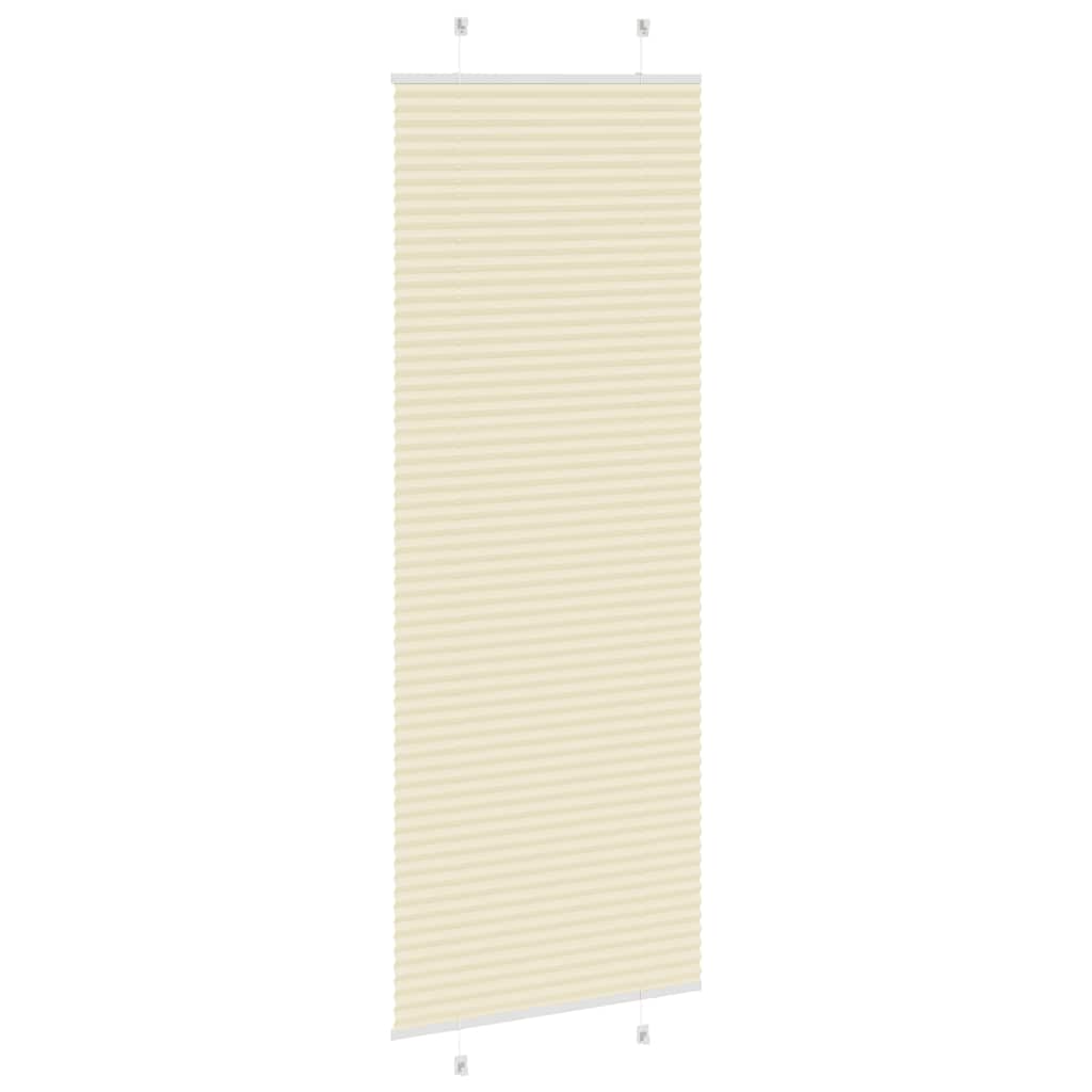 plisségardin krem 80x200 cm Stoff Bredde 79,4 cm Polyester