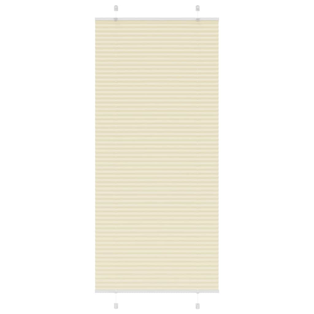 plisségardin krem 90x200 cm Stoff Bredde 89,4 cm Polyester