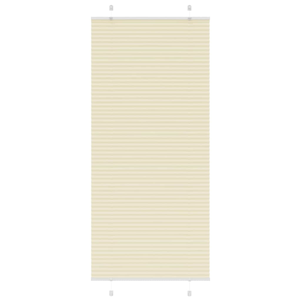 plisségardin krem 95x200 cm Stoff Bredde 94,4 cm Polyester