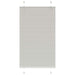 plisségardin lys grå 75x100 cm Stoff Bredde 74,4 cm Polyester vidaXL