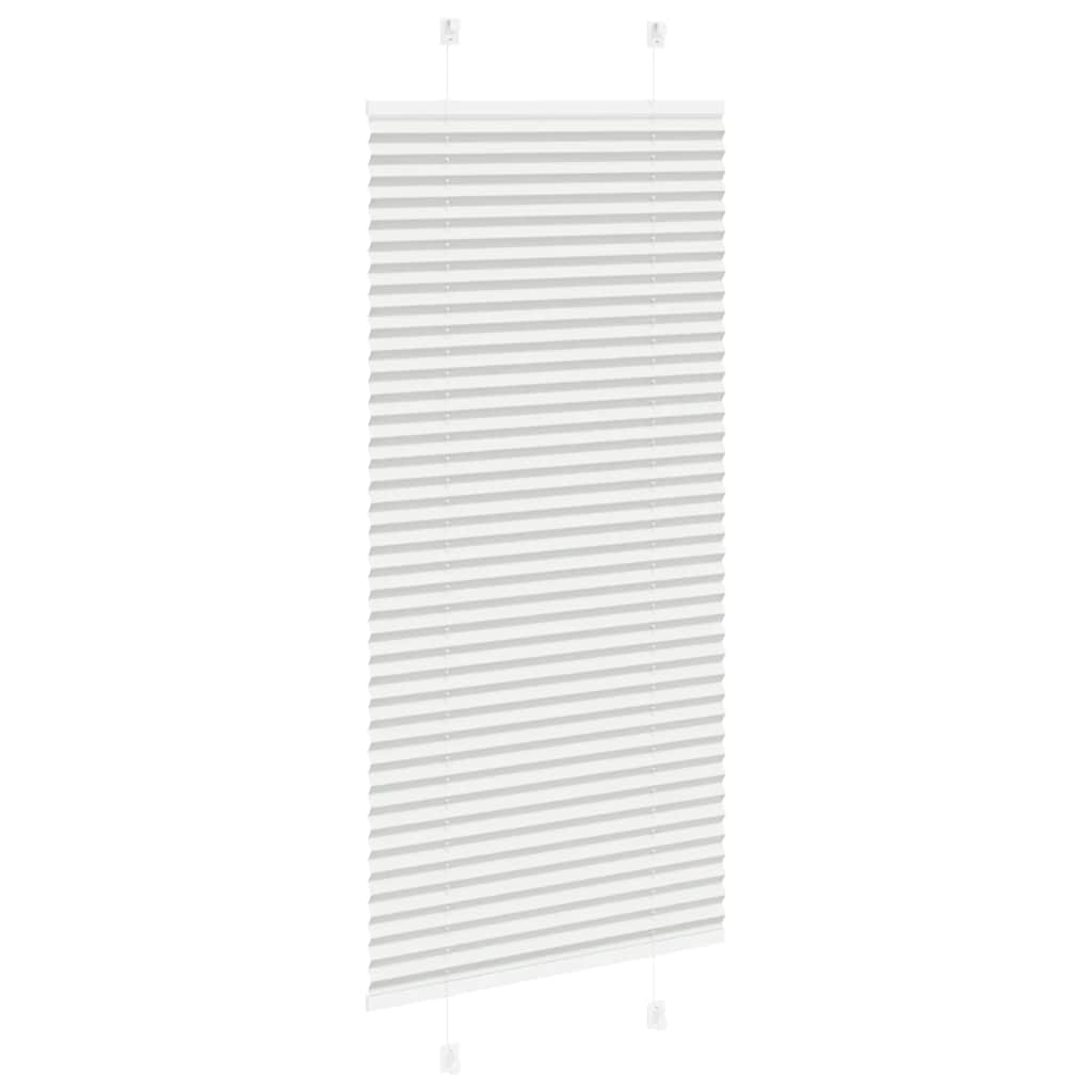 plisségardin lys grå 55x150 cm Stoff Bredde 54,4 cm Polyester