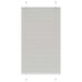 plisségardin lys grå 70x150 cm Stoff Bredde 69,4 cm Polyester