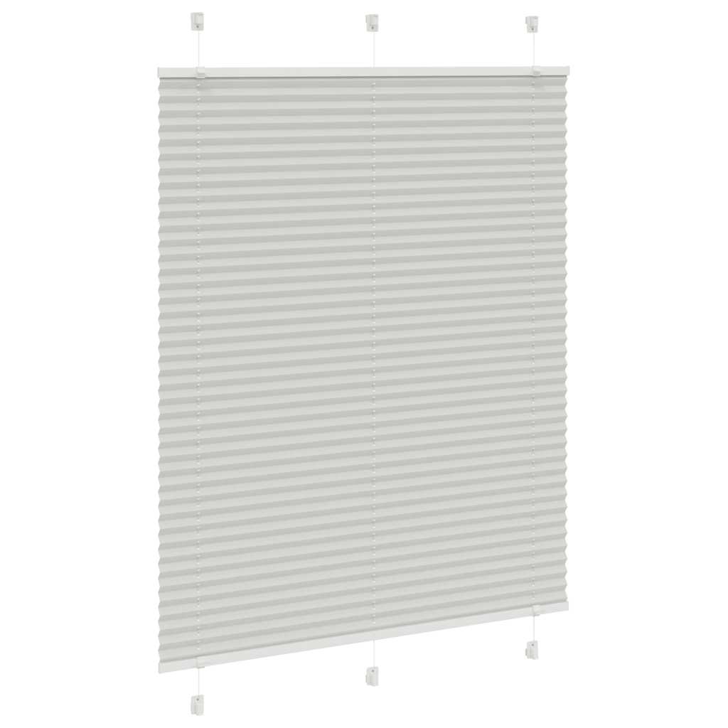 Plisségardin lys grå 110x150 cm Stoffbredde 109,4 cm Polyester