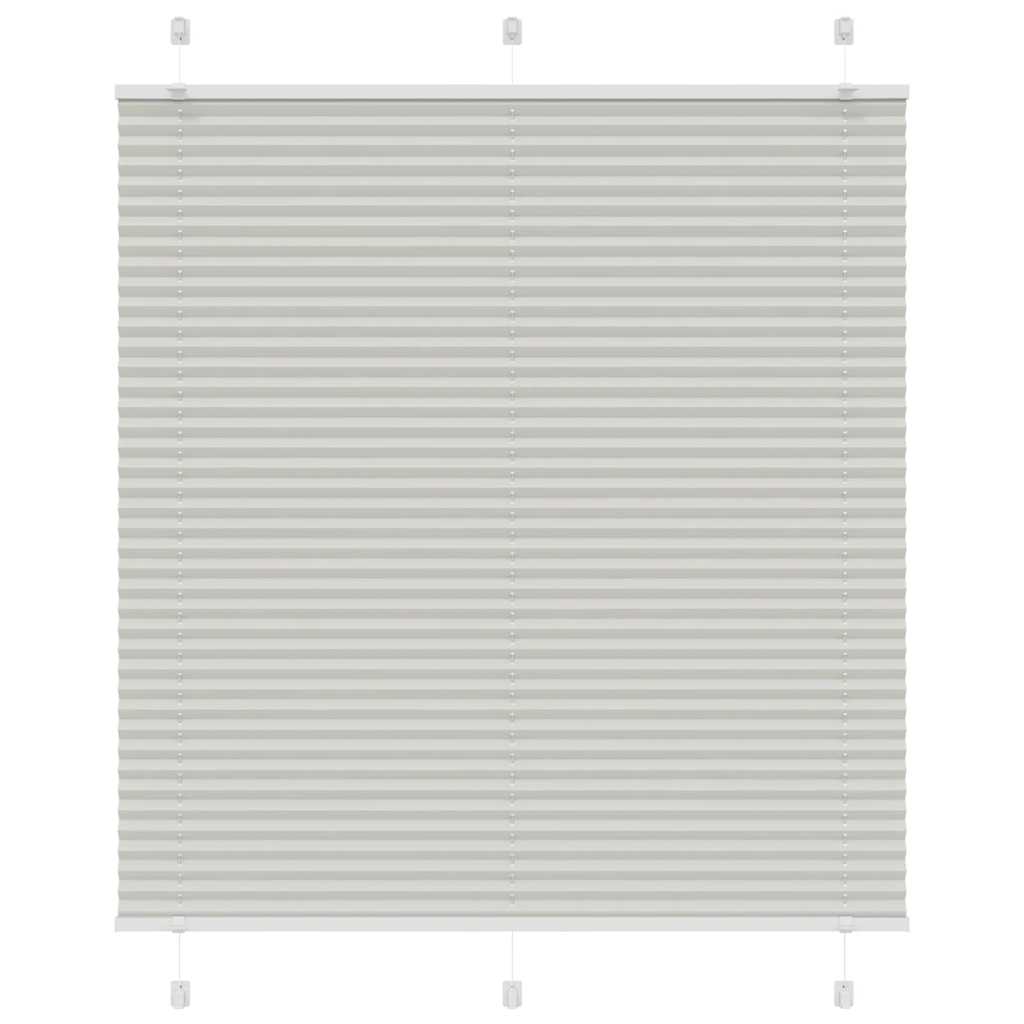 Plisségardin lys grå 120x150 cm Stoffbredde 119,4 cm Polyester vidaXL