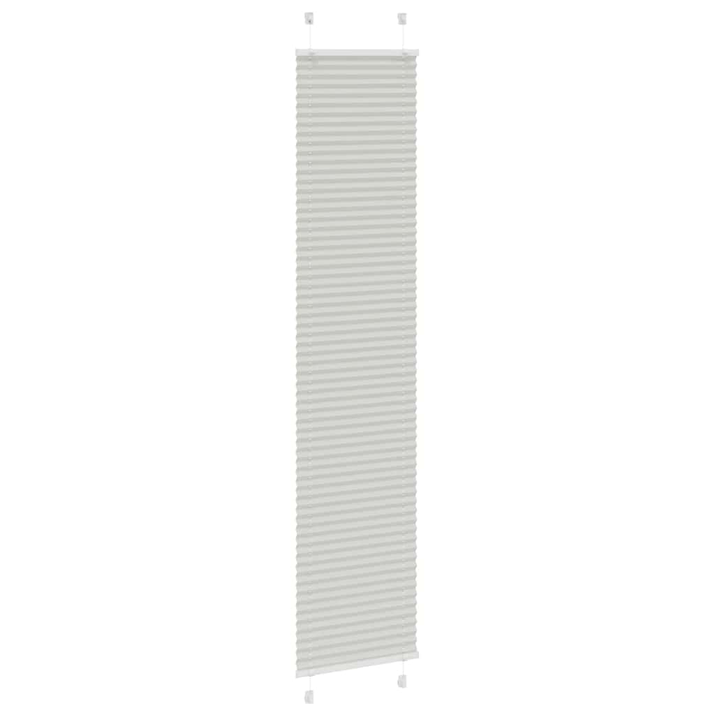 plisségardin lys grå 40x200 cm Stoff Bredde 39,4 cm Polyester