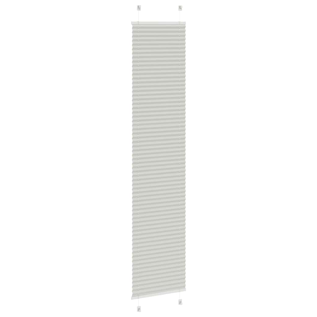 plisségardin lys grå 40x200 cm Stoff Bredde 39,4 cm Polyester