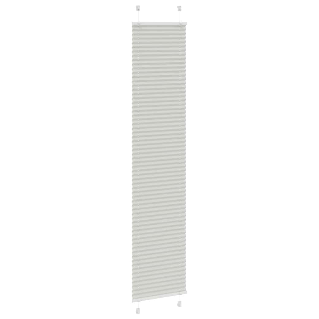 plisségardin lys grå 50x200 cm Stoff Bredde 49,4 cm Polyester vidaXL