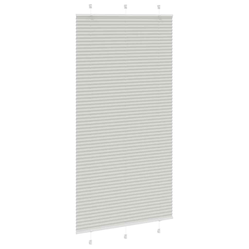 Plisségardin lys grå 110x200 cm Stoffbredde 109,4 cm Polyester