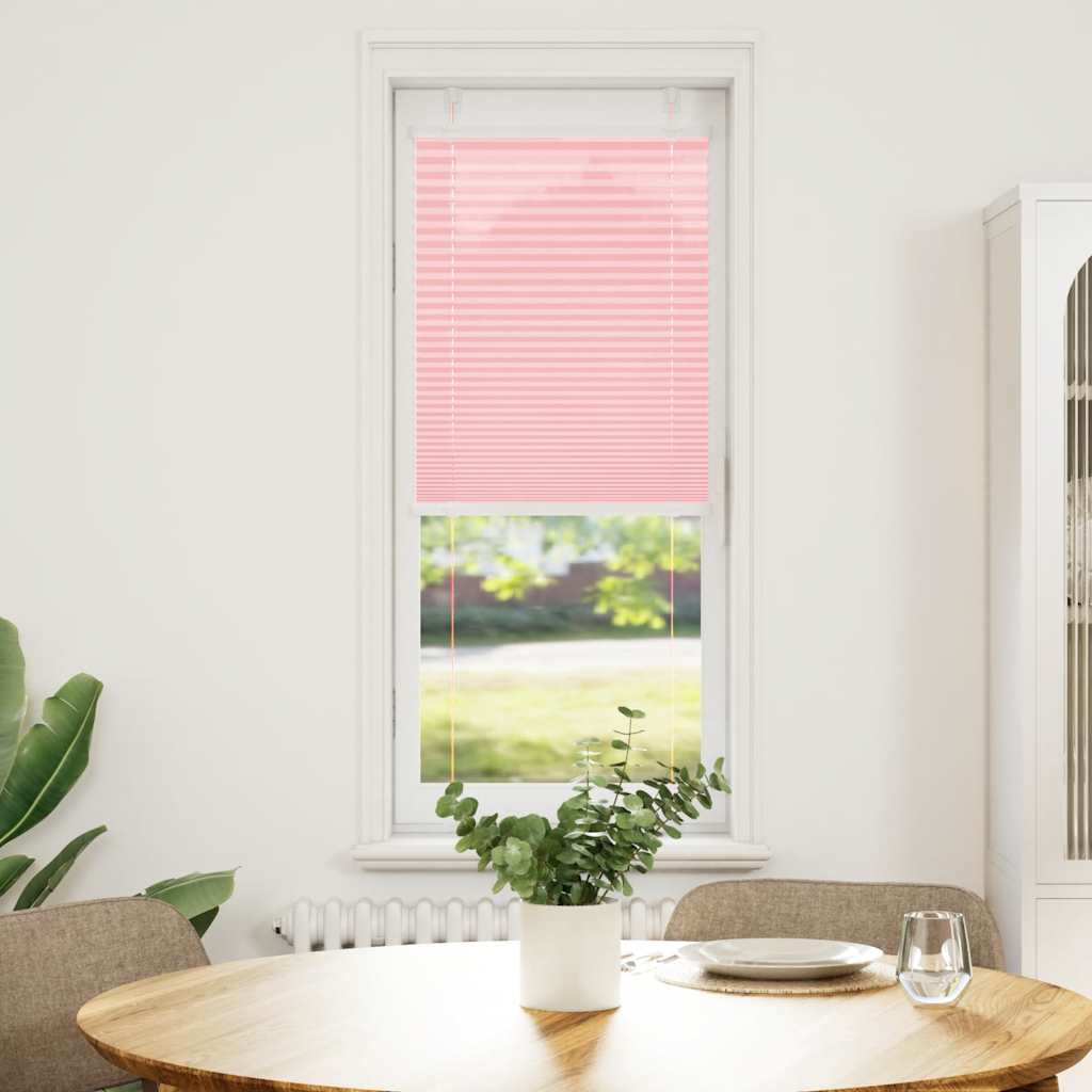 plisségardin Rosa 40x100 cm Stoff Bredde 39,4 cm Polyester