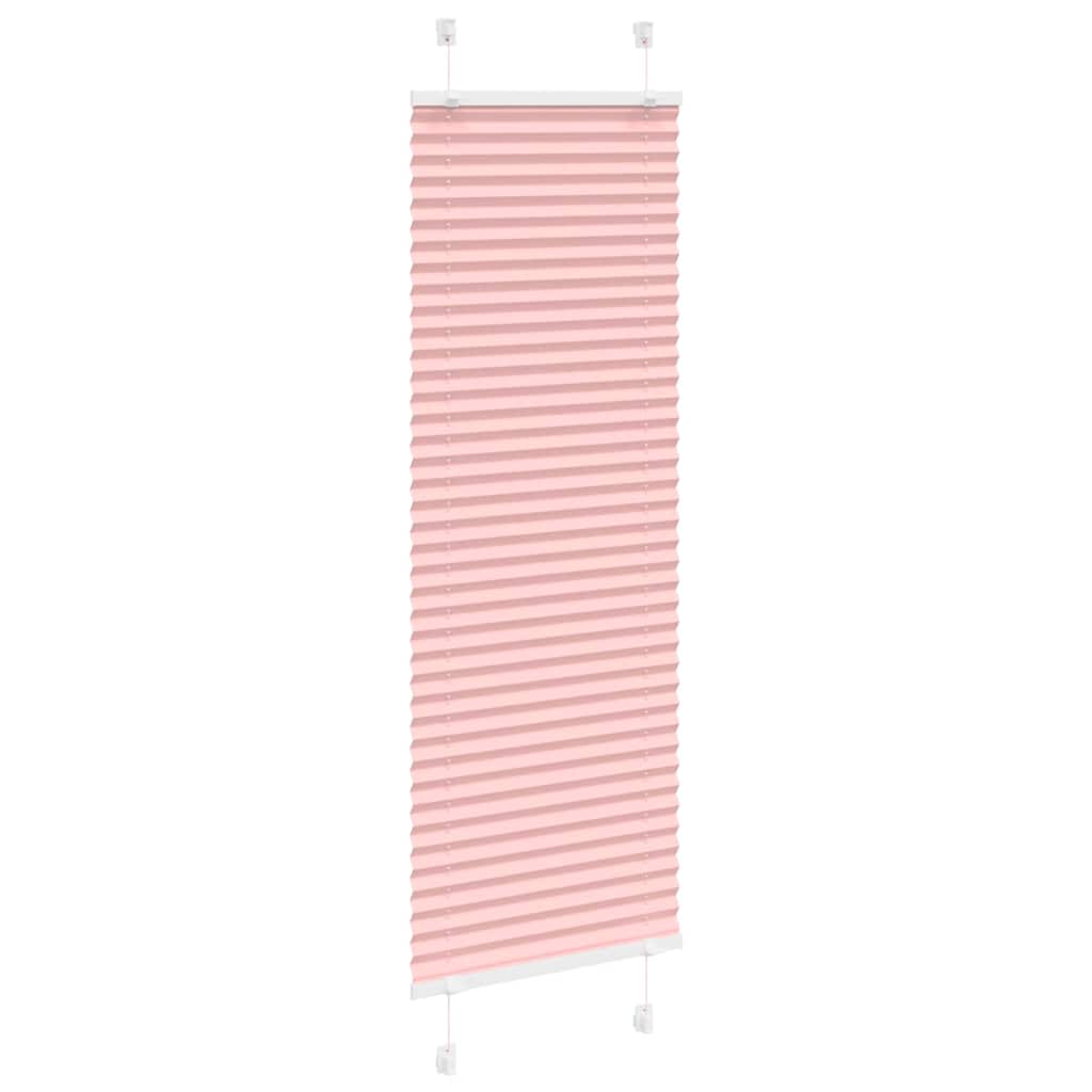 plisségardin Rosa 45x100 cm Stoff Bredde 44,4 cm Polyester