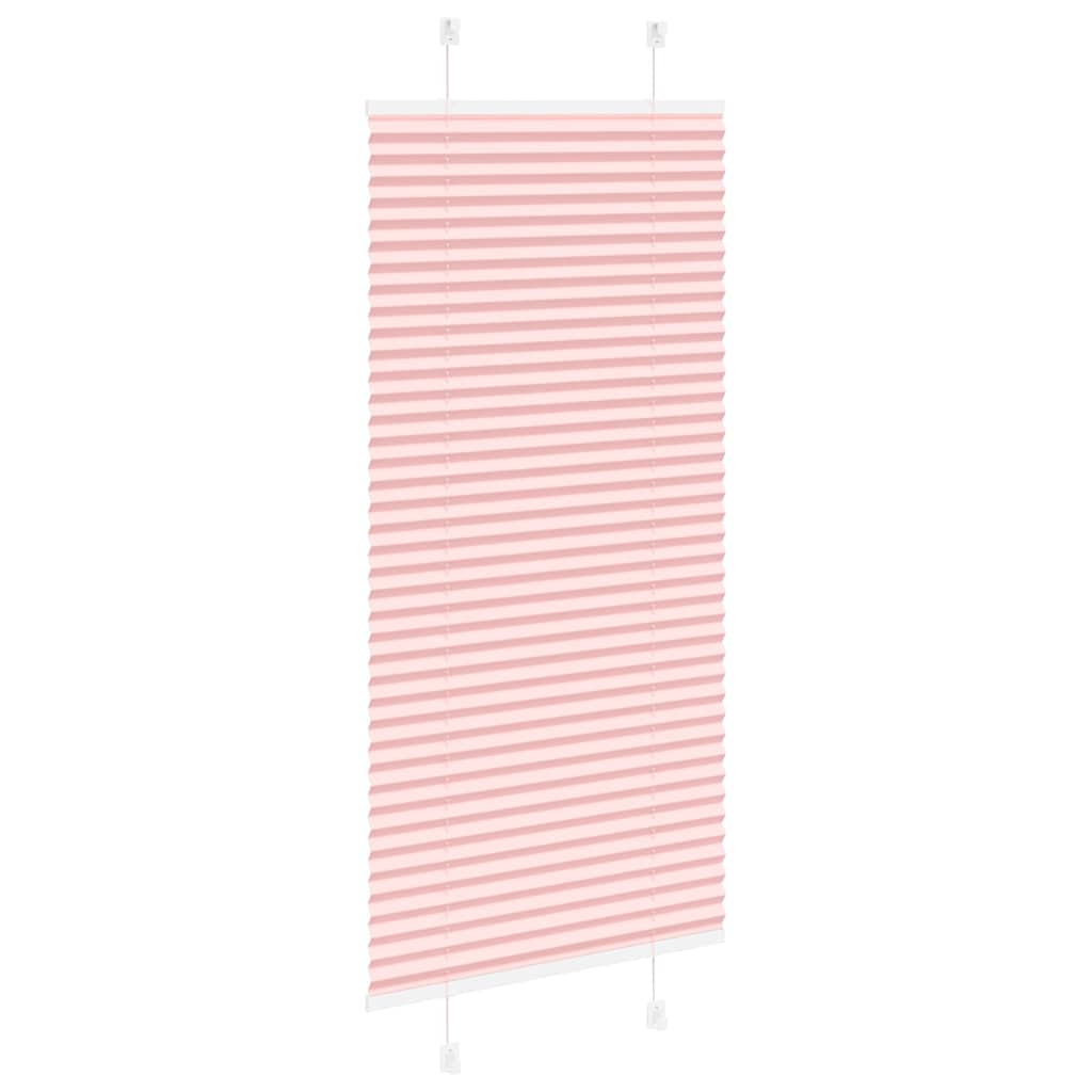 plisségardin Rosa 65x100 cm Stoff Bredde 64,4 cm Polyester