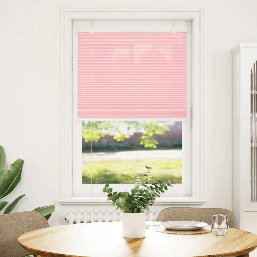 plisségardin Rosa 75x100 cm Stoff Bredde 74,4 cm Polyester
