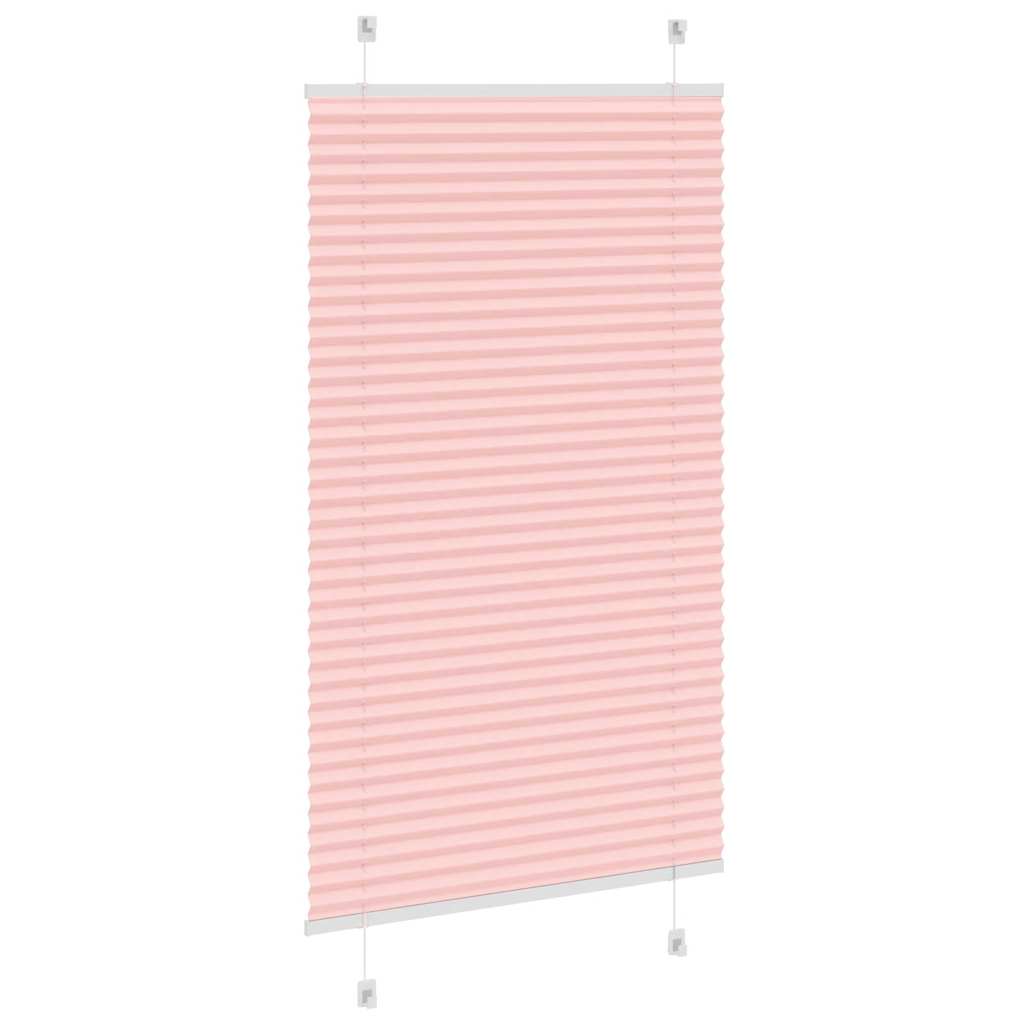 plisségardin Rosa 75x100 cm Stoff Bredde 74,4 cm Polyester