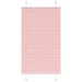 plisségardin Rosa 80x100 cm Stoff Bredde 79,4 cm Polyester vidaXL
