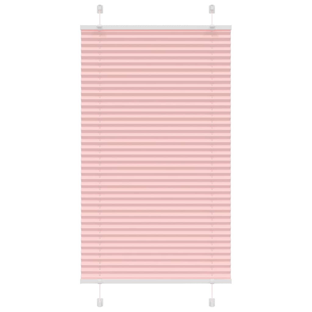 plisségardin Rosa 80x100 cm Stoff Bredde 79,4 cm Polyester vidaXL