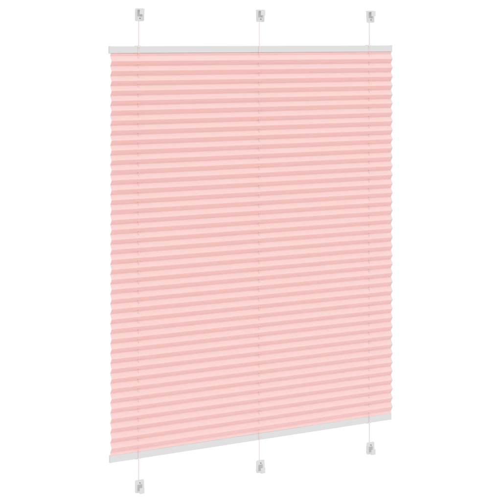 plisségardin Rosa 105x150 cm Stoff Bredde 104,4 cm Polyester